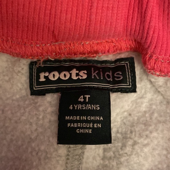 Roots Kids Pants | Size 4T | Colour | Pink & Grey - Picture 3 of 3